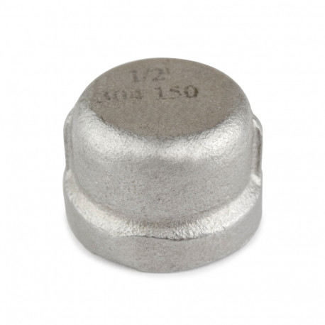 1/2" 304 Stainless Steel Cap, FNPT threaded Everhot