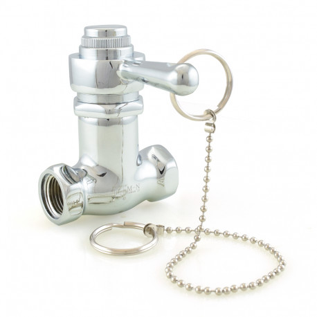 Self-Closing Shower Valve w/ Pull Chain & Lever, Chrome Plated Brass Matco-Norca