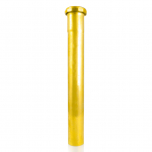 1-1/2" x 18", 22GA, Slip Joint Extension (Tailpiece), Rough Brass, w/ Zinc Slip Nut Matco-Norca