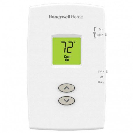 PRO 1000 Non-Programmable Vertical Thermostat, 1H/1C Honeywell