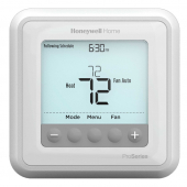 T6 Pro Programmable Thermostat, 1H/1C Conventional or 2H/1C Heat Pump Honeywell