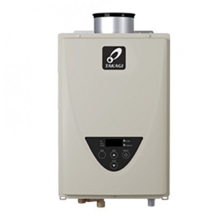 Takagi TK-510C-NI Indoor Tankless Water Heater w/ Concentric Vent, Natural/Propane Gas Convertible, 199KBTU Takagi