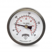 30-250F Hot Water Thermometer/Temperature Gauge, 2-1/2" Dial, 1/2" NPT, 30-250F Winters