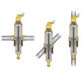 3/4" Press, Spirocombi Vertical Air & Dirt Magnetic Separator Spirotherm