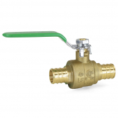 3/4" PEX Brass Ball Valve w/ Waste Outlet, Full Port (Lead-Free) Wright Valves