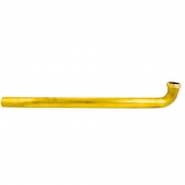 1-1/2" x 18", 17GA, Slip Joint Waste Bend, Rough Brass, w/ Solid Brass Slip Nut Matco-Norca