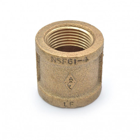 3/4" FPT Brass Coupling, Lead-Free Matco-Norca