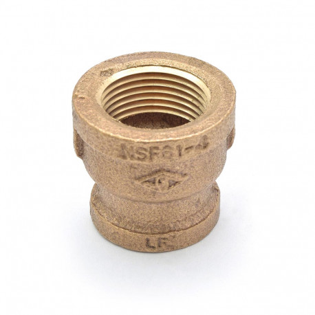 3/4" x 1/2" FPT Brass Coupling, Lead-Free Matco-Norca