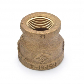 1" x 3/4" FPT Brass Coupling, Lead-Free Matco-Norca