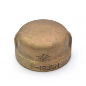 1-1/4" FPT Brass Cap, Lead-Free Matco-Norca