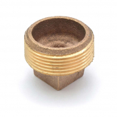 1-1/4" MPT Square-Head Brass Plug, Lead-Free Matco-Norca