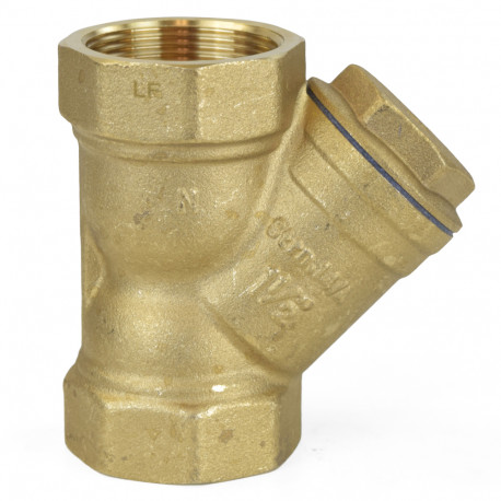 1-1/2" Threaded Y-Strainer, Lead-Free Brass Wright Valves