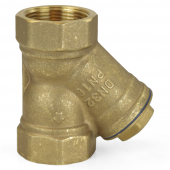 1-1/4" Threaded Y-Strainer, Lead-Free Brass Wright Valves